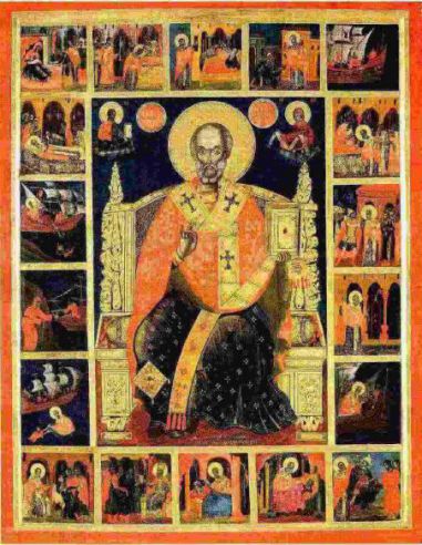 Εικόνες από το τέμπλο του Καθολικού...