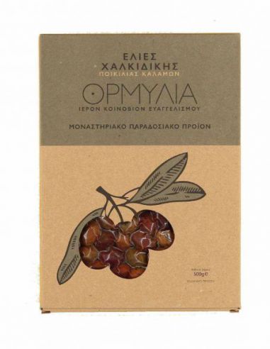 Ελιές Χαλκιδικής ποικιλίας Καλαμών 500 g Ελιές Χαλκιδικής ποικιλίας Καλαμών 500 g